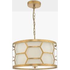 Dar Lighting Metal Hexagon Small Pendant Lamp