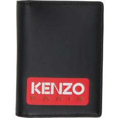 Kenzo logo-patch bi-fold wallet - men - Calf Leather/Cotton