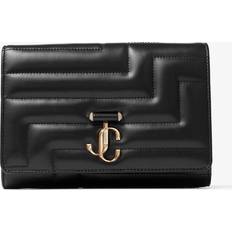 Solid Colours Clutches Jimmy Choo Avenue Clutch Bag - Black/Light Gold