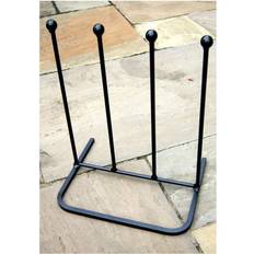 2 Pair Rack. Steel black wellie