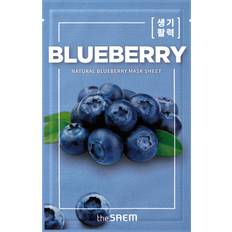 The Saem Natural Mask Sheet Blueberry Revitalising Cloth Face Mask