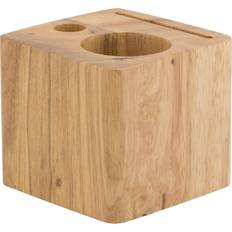 Securit CUBE regning træ teak