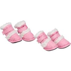 Petlife Shearling "Duggz" Dog - Pink