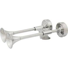 Seachoice Compact Dual Trumpet Horn Silver 7 1/2 x 16´´