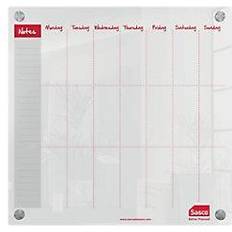 SASCO Mini Wall Mountable Whiteboard Weekly Planner 2410182