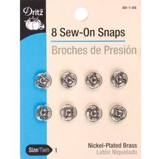 Dritz 8 Sew-On Snaps Size 1