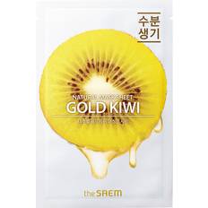 The Saem Natural Mask Sheet Gold Kiwi Brightening and Moisturising Sheet Mask