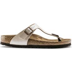 Birkenstock Thong Sandals Birkenstock Gizeh Birko-Flor - Graceful Pearl White