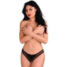 Indra Crotchless Beaded Thong L/XL