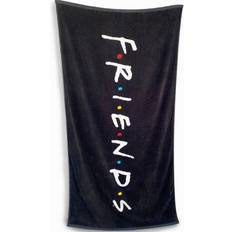 Groovy Friends Logo Show Bath Towel Black (150x)