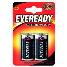 Eveready Super Heavy Duty Size C Batteries (2 Pack)