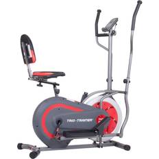 Transport Wheels Exercise Bikes Body Power 2nd Generation Patented 3-in-1 Home Gym