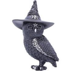 Black Figurines Nemesis Now Owlocen Witches Hat Occult Owl Black Figurine 13.5cm