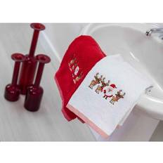 Allure Pack of 2 Christmas Santa Bath Towel