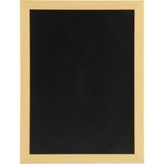 Black Notice Boards Securit Premium 30cm 40cm with Teak Frame Notice Board