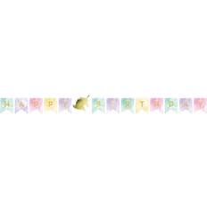 BuySeasons 268143 8 ft. Unicorn Sparkle Shaped Birthday Banner