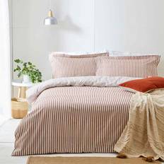 Red Duvet Covers The Linen Yard Striped Duvet Cover Brown, Red