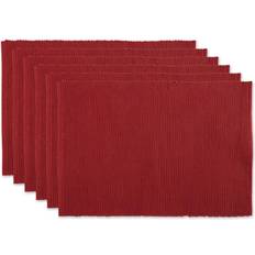 DII Basic Everyday Ribbed Place Mat Natural, Red, Pink, Blue, Purple, Green, Grey, Brown, White, Black (48.3x33cm)