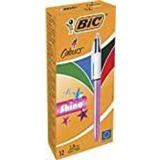 Silver Pencils Bic Kuglepen Shine Silver 12 enheder