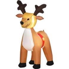 Homcom Bon Noel 1.8m Inflatable Reindeer Christmas Lamp