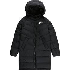 Nike Older Kid's Sportswear Synthetic-Fill Hooded Parka - Black (DX1268-010)