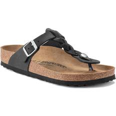 Thong Sandals Birkenstock Gizeh Oiled Leather - Black