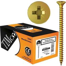 Timco 5.0 x 30mm Solo Zinc & Yellow Woodscrew Qty 200