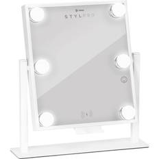 White Makeup Mirrors StylPro Glam & Groove Hollywood Vanity Music Mirror