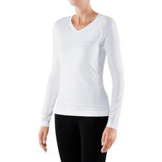 Red Base Layer Tops Falke Women Long sleeve Shirt Warm