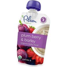 Plum Organics Second Blends 3.5 Berry And Barley Baby Food - No Color