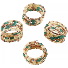 Plastic Napkin Rings Saro Lifestyle Beaded Napkin Ring 3.8cm 4pcs