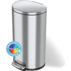 itouchless SoftStep 8 Gal. Semi-Round Step Trash Can