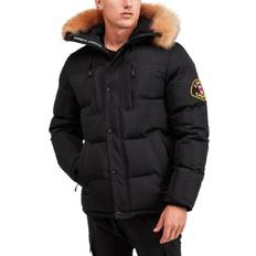 Men - XXXS Jackets Zavetti Men's Oshawa 2.0 Puffer Parka Jacket - Black