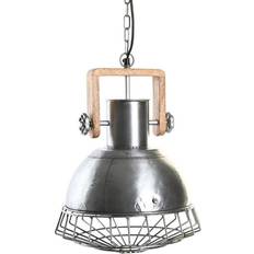 Dkd Home Decor Silver Brown Pendant Lamp