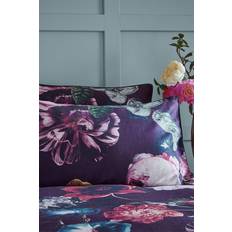 Cordelia 200 Thread Count Floral Pillow Case Multicolour, Purple