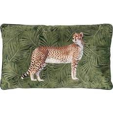 Polyester Chair Cushions Paoletti Cheetah Forest Filled Chair Cushions Yellow, Green