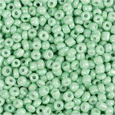 Creativ Company Rocaille Seed Beads, D 3 mm, size 8/0 hole size 0,6-1,0 mm, light green, 25 g/ 1 pack