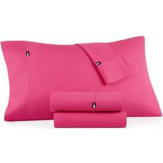 Tommy Hilfiger Signature Bed Sheet Pink (243.8x205.7cm)