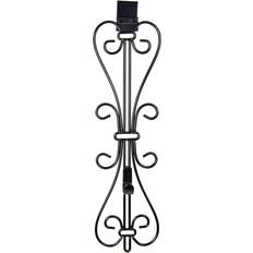 Black Decorations Company Black Metal 5 Artificial Wreath Hanger Elegant Decoration