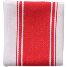 Dexam Love Colour Striped Tea Scarlet Kitchen Towel Red, White