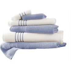 Modern Threads Overseas Serenity Cotton Set Bath Towel Blue