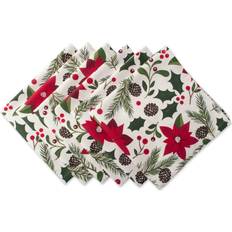 DII Imports Woodland Christmas Set Cloth Napkin Green, Multicolour (50.8x50.8cm)