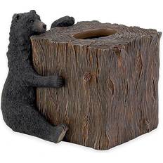 Avanti Black Bear Lodge Tissue Box Cover