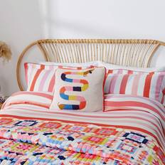 Joules Lighthouse Stripe Duvet Cover Multicolour, White