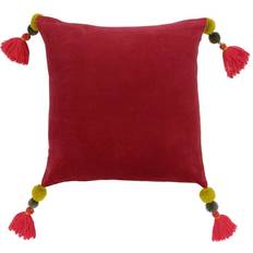 Paoletti Poonam Pomegranate Velvet Pomegranate Cushion Cover Pink, Blue, Yellow