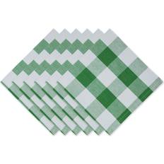 Design Imports Shamrock Buffalo Check Cloth Napkin Green, White (50.8x50.8cm)