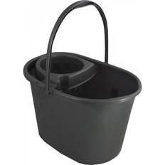 Whitefurze Deluxe Mop Bucket Silver 15L H33072