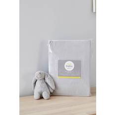 Martex Travel, Grey 100% Cotton Moses Basket Fitted Sheet Twin Pack