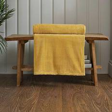 Snuggle Touch Microfibre Throws 140x180cm Blankets Yellow