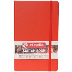 Red Sketch & Drawing Pads Talens Art Creation Sketchbook Red 13x21cm 140 g 80 sheets